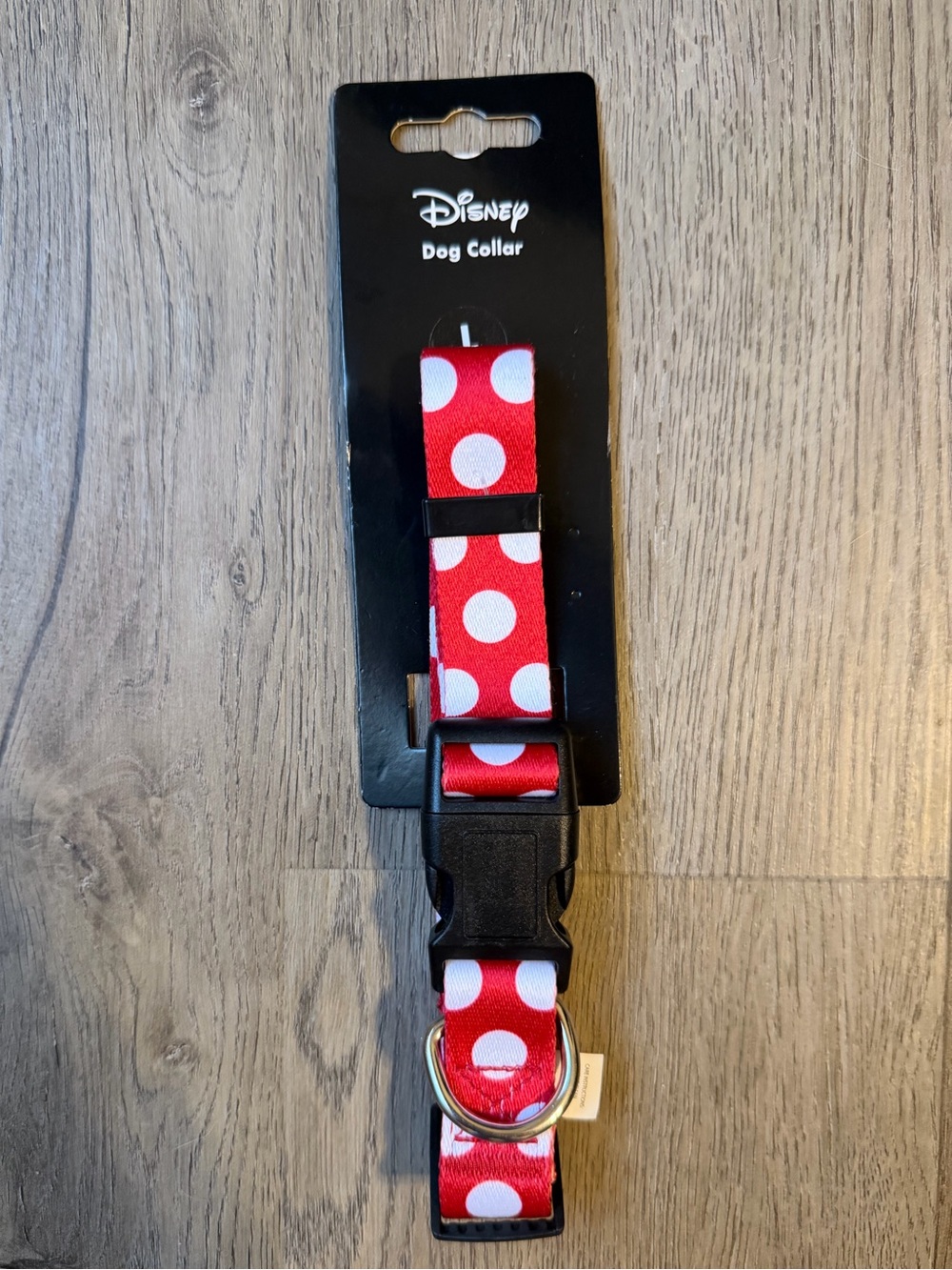 Disney Minnie Mouse Red Polka Dot Spots Dog Collar - Large